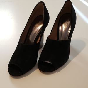 Coach Suede Block Heels